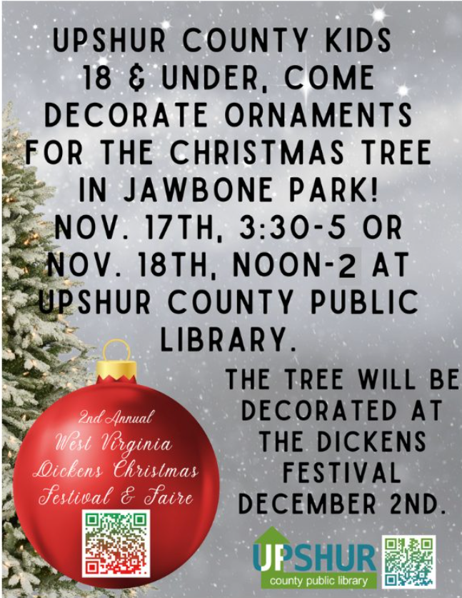 Ornament Decorating at The Upshur County Public Library