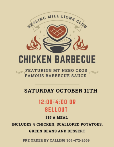 Chicken BBQ - Kesling Mill Lions Club